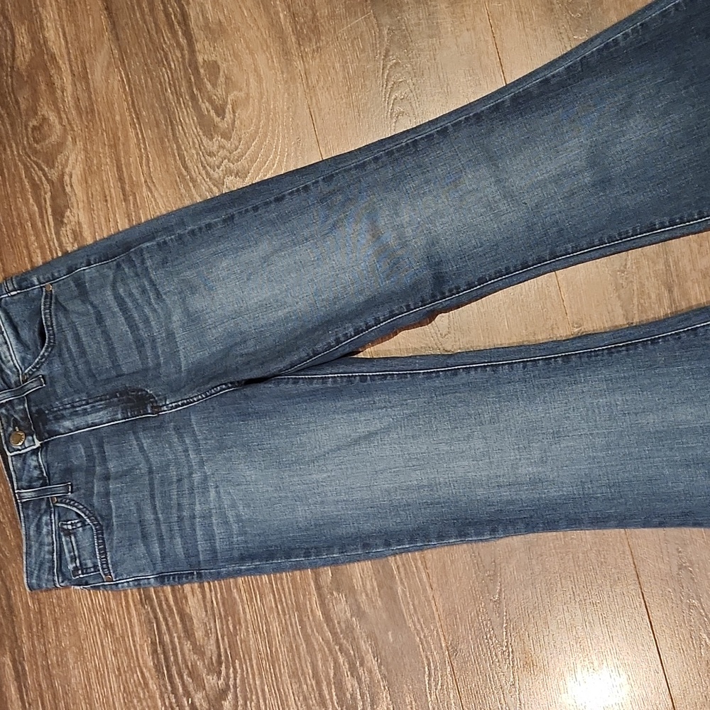 ❤️ JUST BLACK DENIM HIGH RISE CLASSIC BELL BOTTOM FLARE JEANS, 4 (27) - Picture 3 of 9